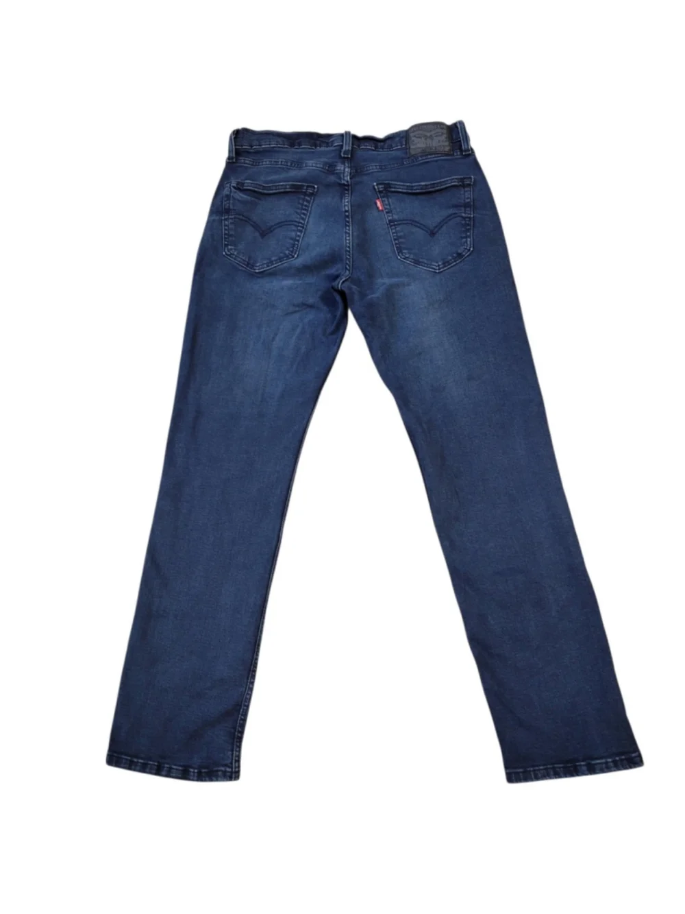 Levi's 514 Straight Cotton Elastane Blend Blue Jeans Men's Size 33/32 Pre-owned
